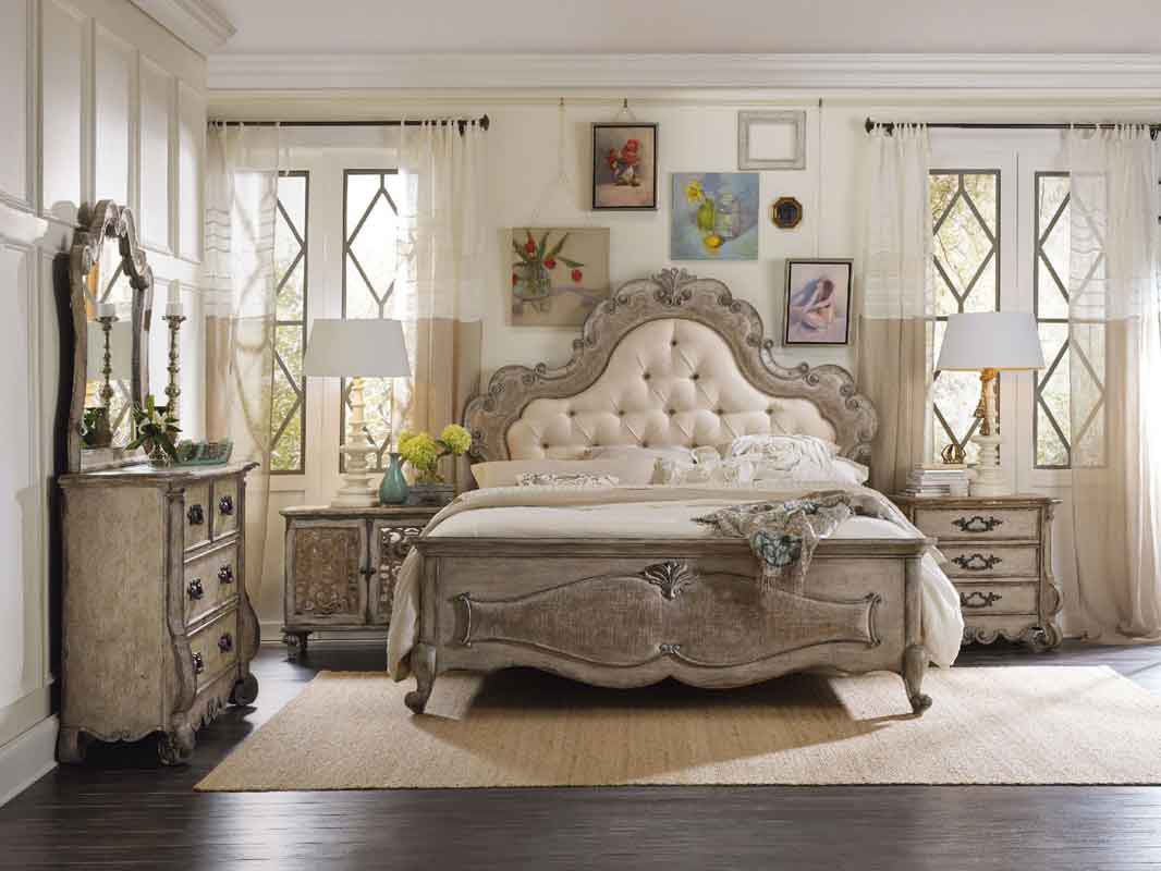 grey vintage headboard with cushioned headboard and wooden on its end with wooden legs classic vintage modern bed, klassiko palaio monterno me maxilari capitone apo piso me xilina klassika podia,