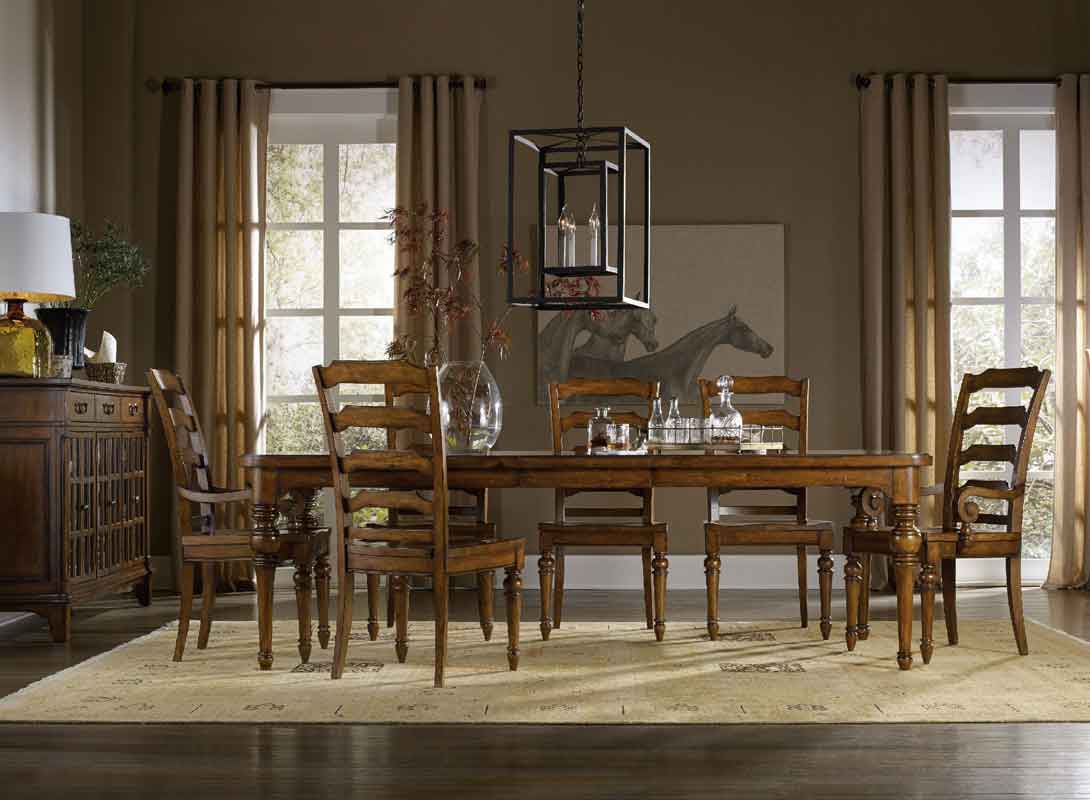wooden classic rectangular table with classic style dinning chairs, klassiko trapezi me xilines karekles,